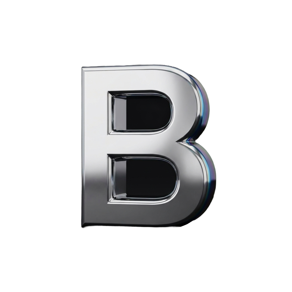 Burgos Studio chrome B logo